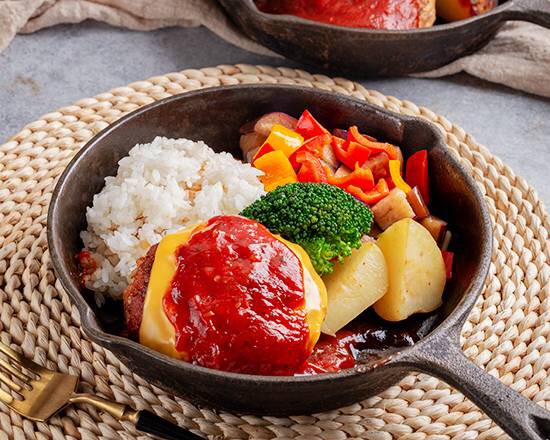 番茄羅勒醬起司漢堡排